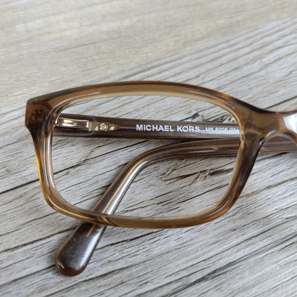 Michael Kors Eyeglasses Frames MK8006 Medellin 3011 Brown Animal Print 52-16-140